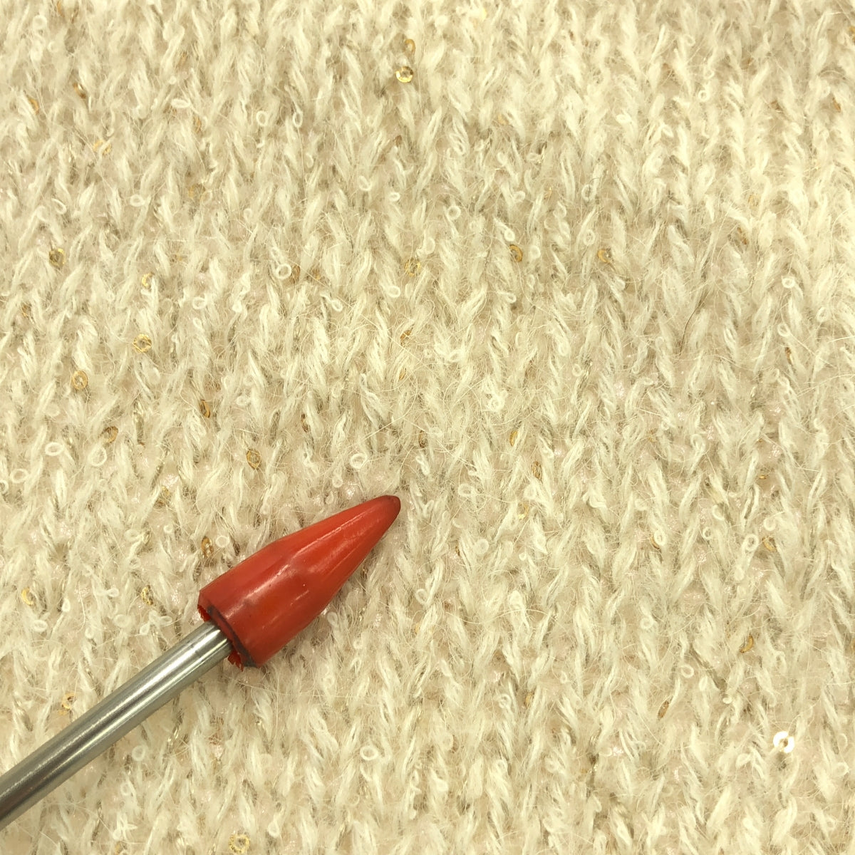 martinique / 마르티니크 | 스팽글 보트 넥 니트 | F | 아이보리 | 여성