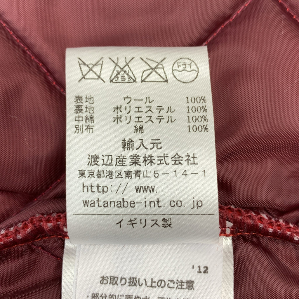 LAVENHAM | 羊毛絎縫連帽大衣 | S碼 | 紅色 | 女款