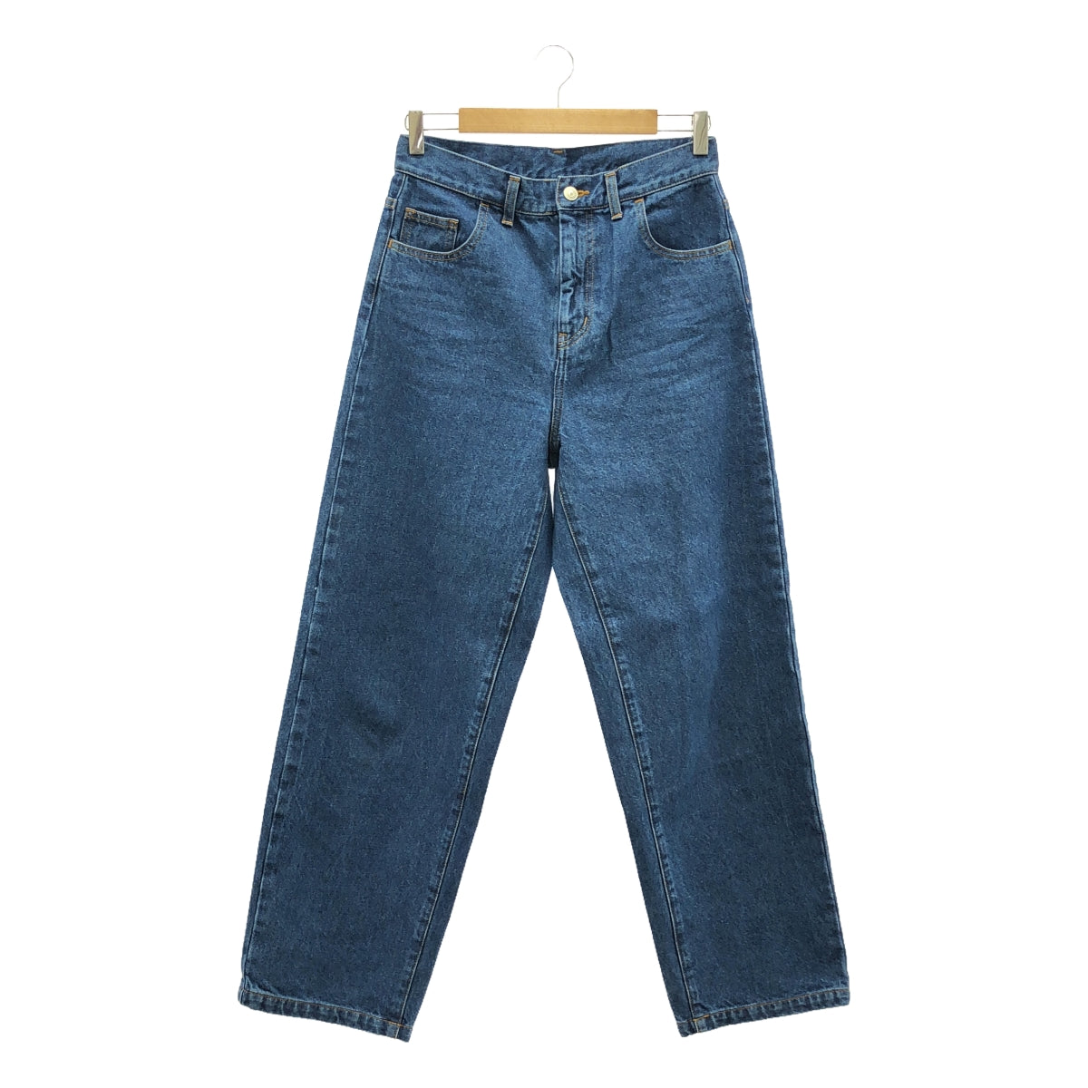 MEER. / 메어 | 2024AW | STRAIGHT SOFT WIDE DENIM 와이드 데님 팬츠 | M | 인디고 | 여성