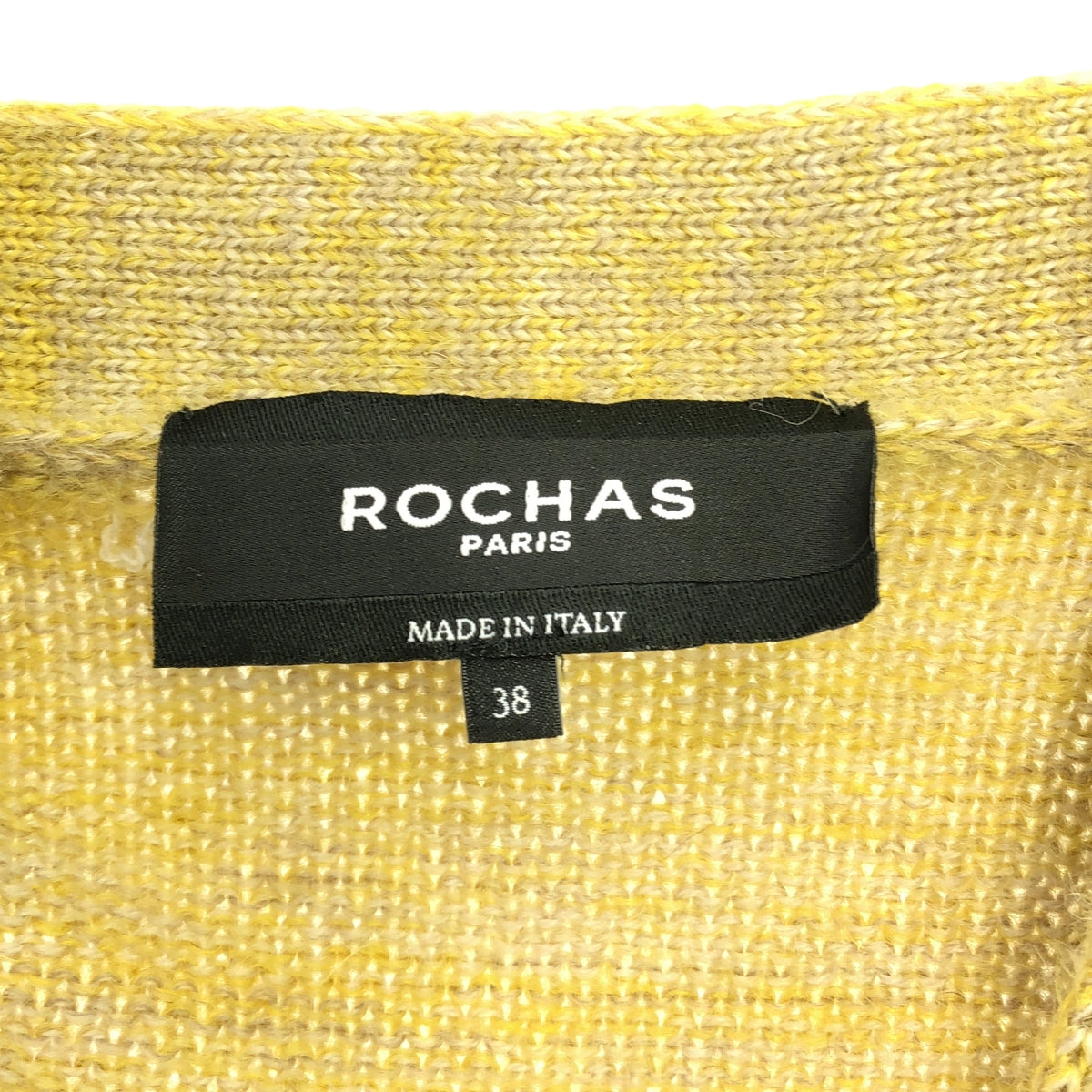 ROCHAS / ロシャス | ウール ジャガード ニット オーバー カーディガン | 38 | レディース