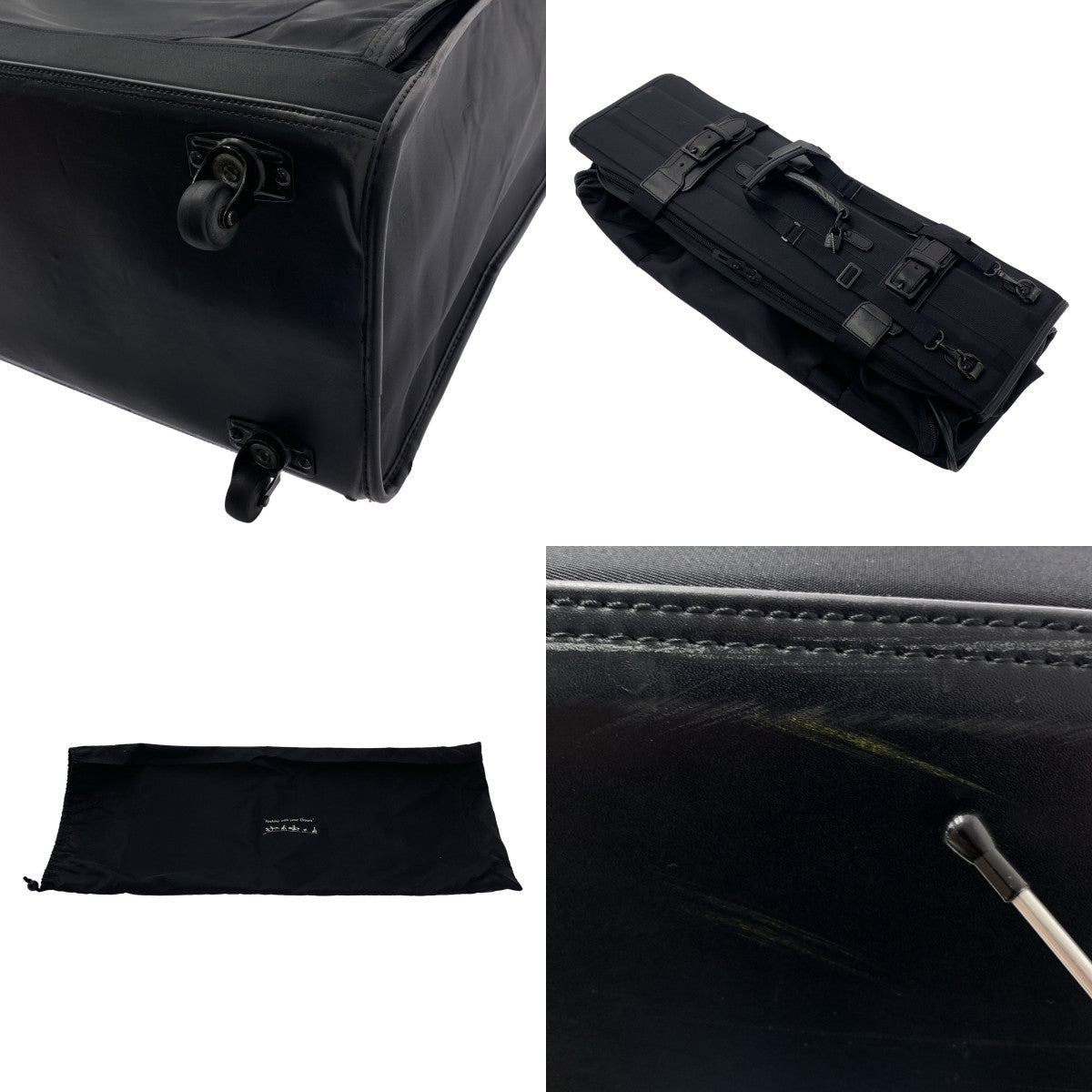 LUGGAGE LABEL / ラゲッジレーベル | 折り畳み スーツケース キャリーバッグ | ブラック