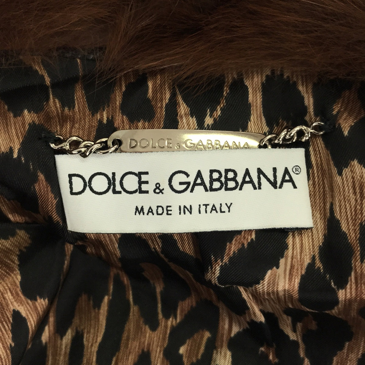 DOLCE＆GABBANA / ドルチェ＆ガッバーナドルガバ | レオパード裏地 ウールロングコート | 42 | グレー | レディース – KLD