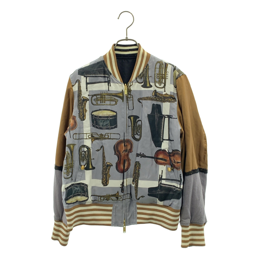 UNDER COVER / 언더커버 | 2017SS | PORTRAIT IN JAZZ / 실크 프린트 리버시블 재킷 | 1 |