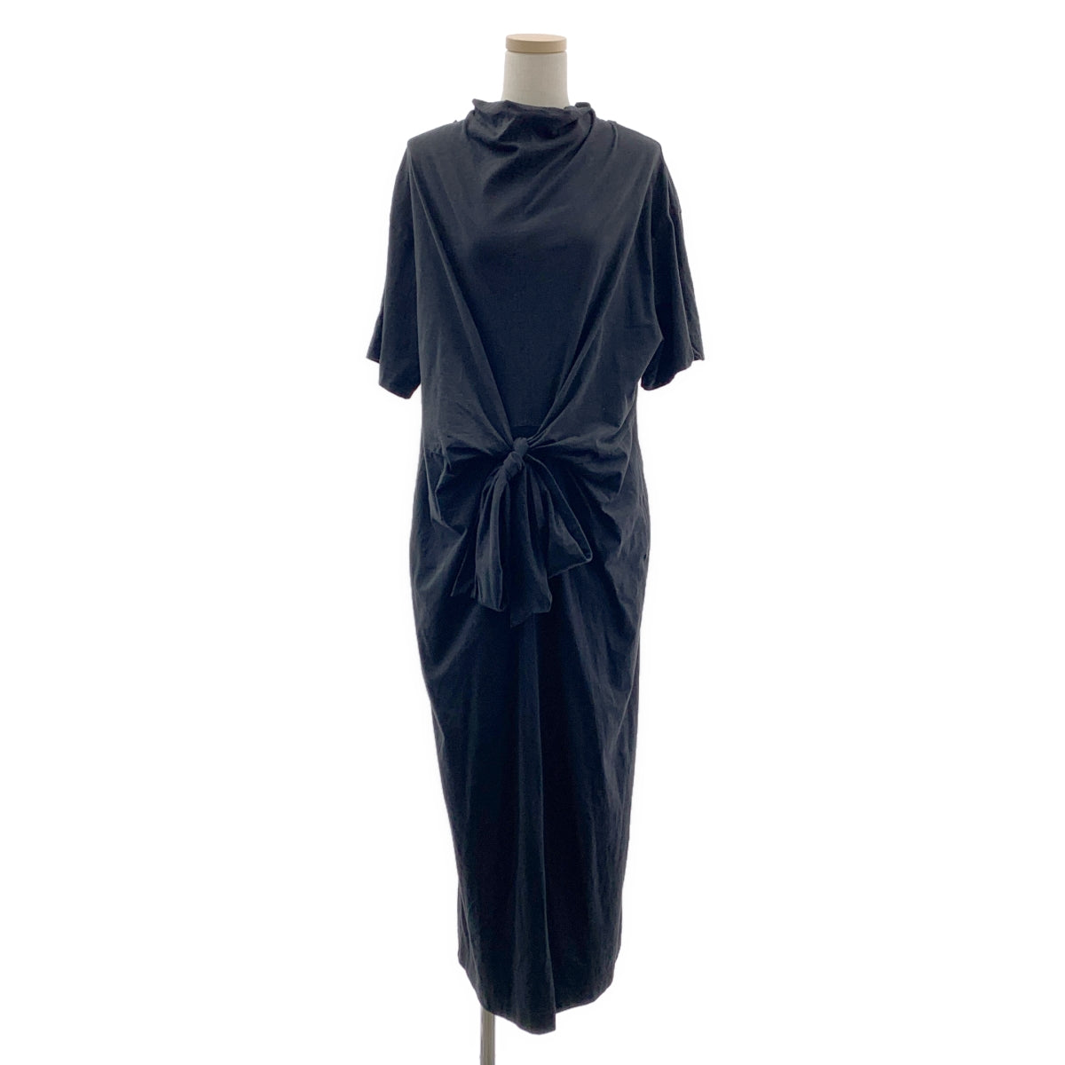 sawa takai | 2022 春夏 | 棉質緞帶口袋開衩連身裙 | S碼 | 女款