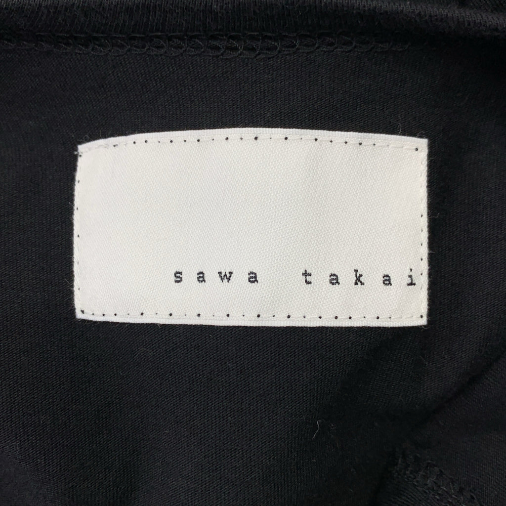 sawa takai / サワ タカイ | 2022SS | コットン リボン ポケット付き スリット ワンピース | S | レディース