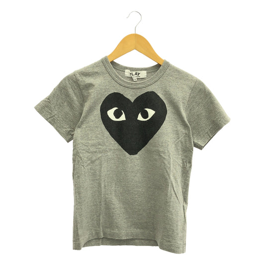 PLAY COMME des GARCONS | Heart logo print crew neck T-shirt cut and sew | M | Women's