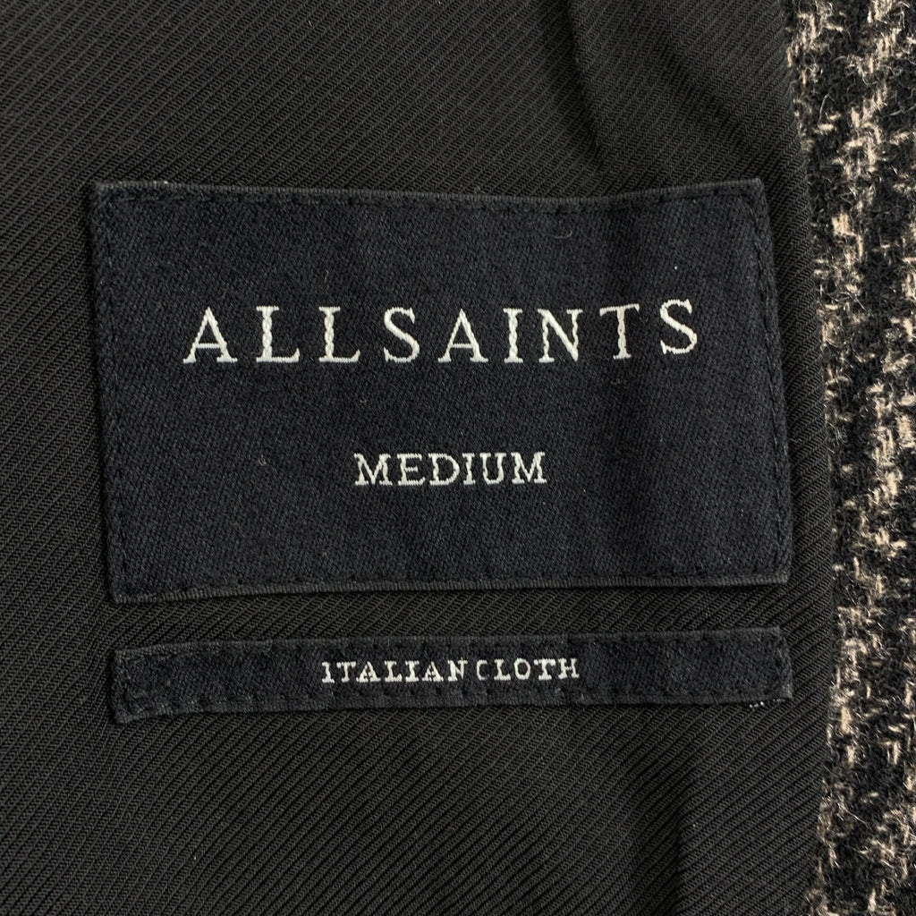 ALLSAINTS | LARA 格紋羊毛繫帶大衣 | M碼 | 女款