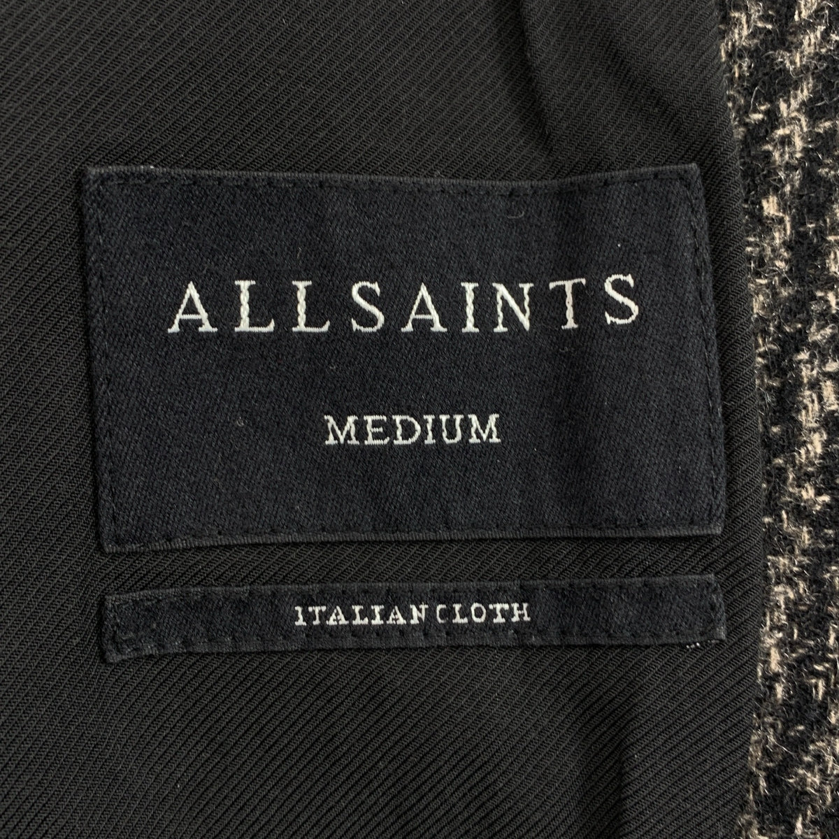 ALLSAINTS | LARA 格紋羊毛繫帶大衣 | M碼 | 女款