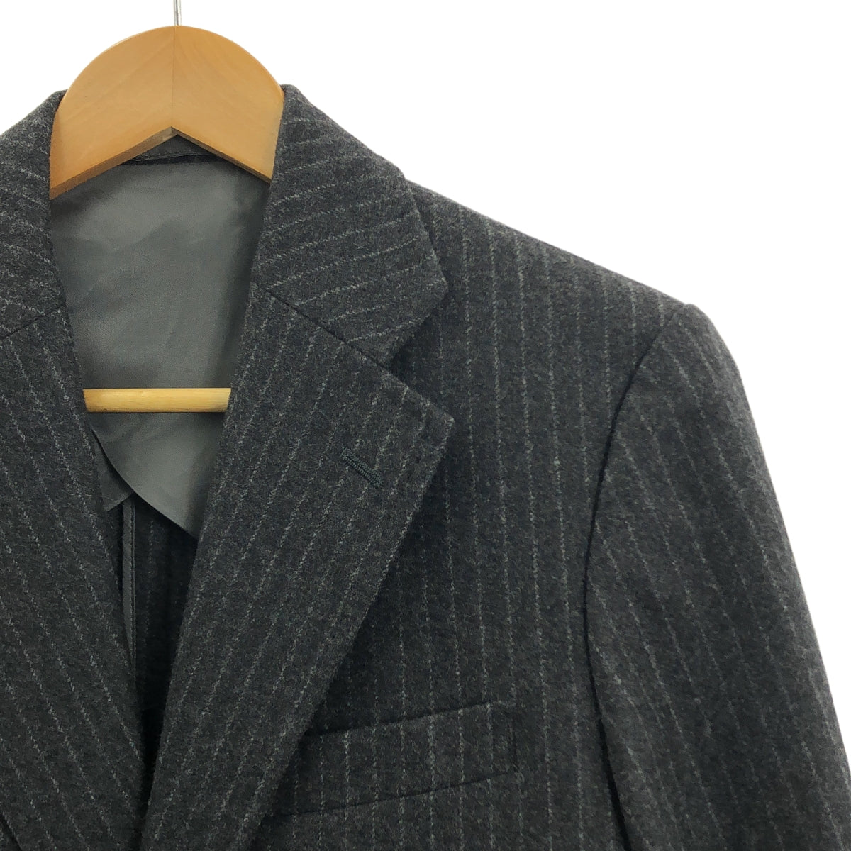 RAINMAKER / 레인 메이커 | 울 캐시미어 스트라이프 2B 테일러드 재킷 | 46 | 맨즈