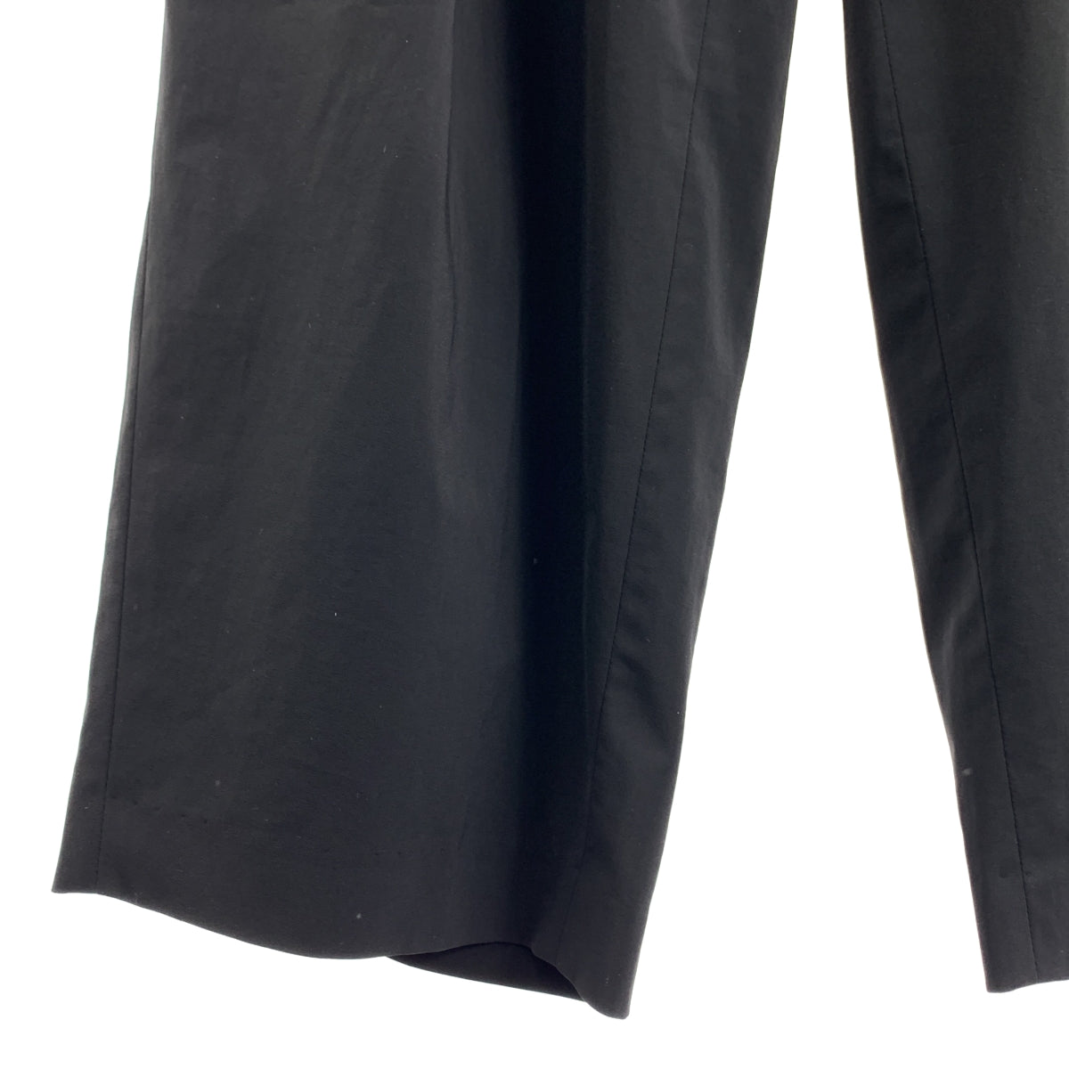 conte / コンテ | タック イージー テーパードワイドパンツ | 36 | ブラック | レディース