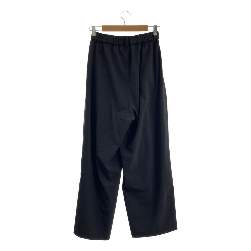 conte / コンテ | タック イージー テーパードワイドパンツ | 36 | ブラック | レディース