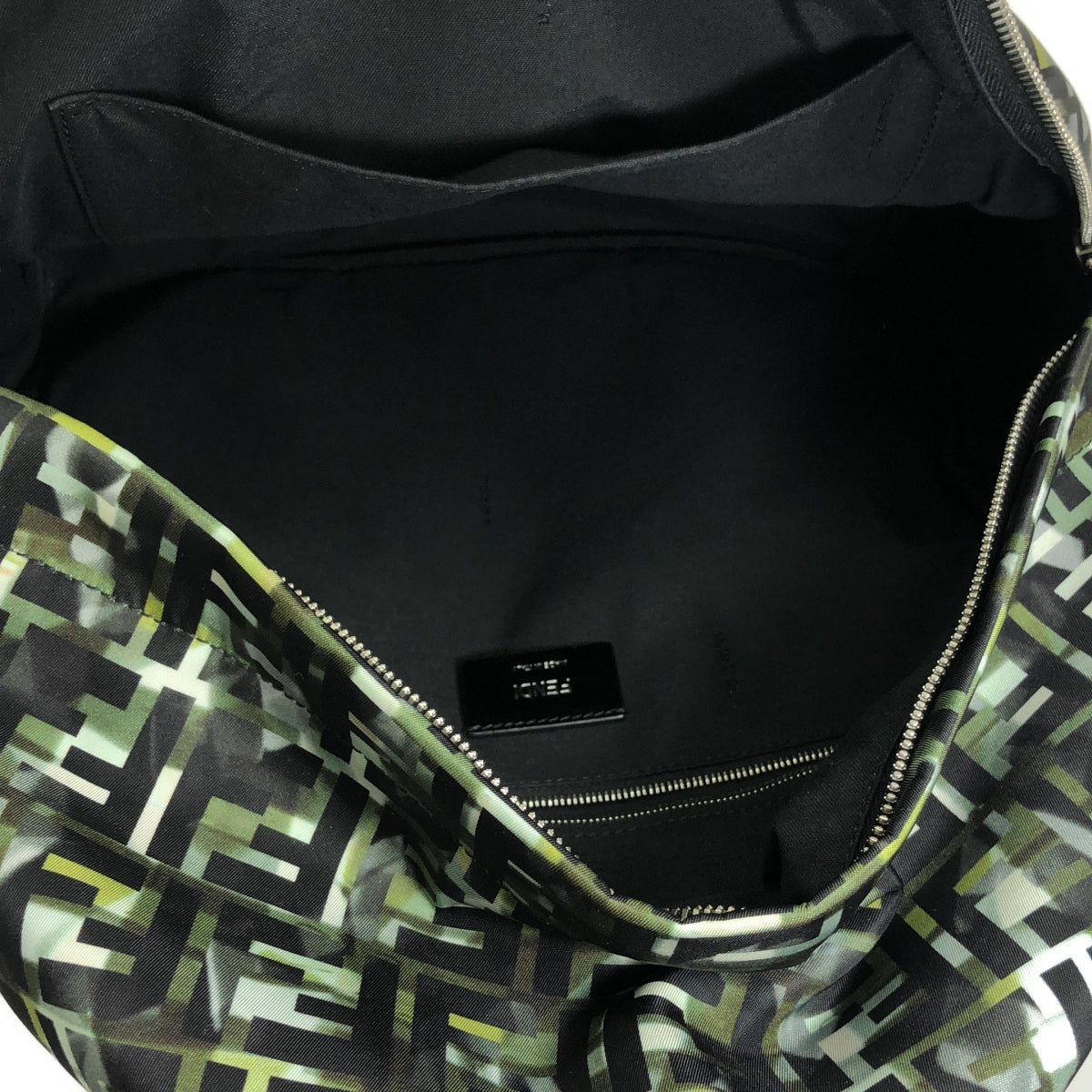 【美品】  FENDI / フェンディ | NYLON STAMP CAMOUFF リュック バックパック | NERO+MULTI/SILVER | メンズ