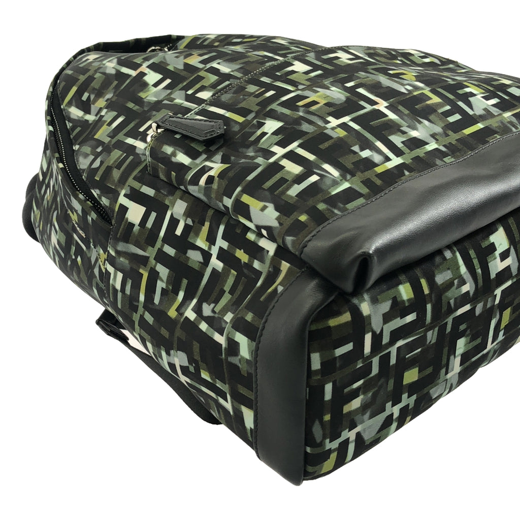 【美品】  FENDI / フェンディ | NYLON STAMP CAMOUFF リュック バックパック | NERO+MULTI/SILVER | メンズ