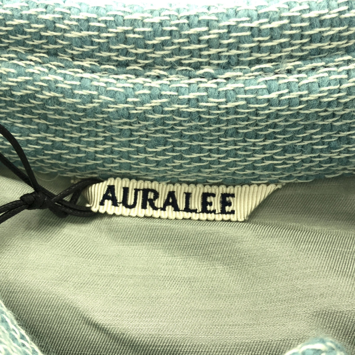 AURALEE / 오라리 | SHETLAND WOOL COTTON SHIRTS BLOUSON 울 코튼 혼합 셔츠 블루존 | 1 | 블루 | 여성