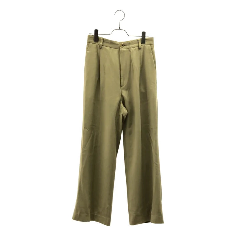 MUSE de Deuxieme Classe / MUSE de Deuxieme Classe | 2022AW | VIS TWILL / 人造絲 後腰鬆緊帶 打褶 西裝褲 / 有內襯 | 36 | 女款