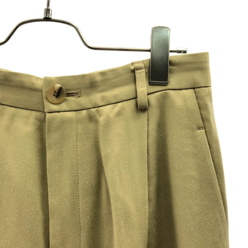 MUSE de Deuxieme Classe / MUSE de Deuxieme Classe | 2022AW | VIS TWILL / 人造絲 後腰鬆緊帶 打褶 西裝褲 / 有內襯 | 36 | 女款