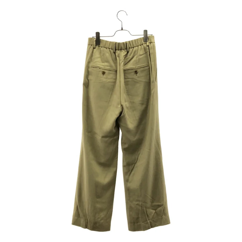 MUSE de Deuxieme Classe / ミューズドゥーズィーエムクラス | 2022AW | VIS TWILL / レーヨン バックウエストゴム タック スラックス パンツ / 裏地付き | 36 | レディース