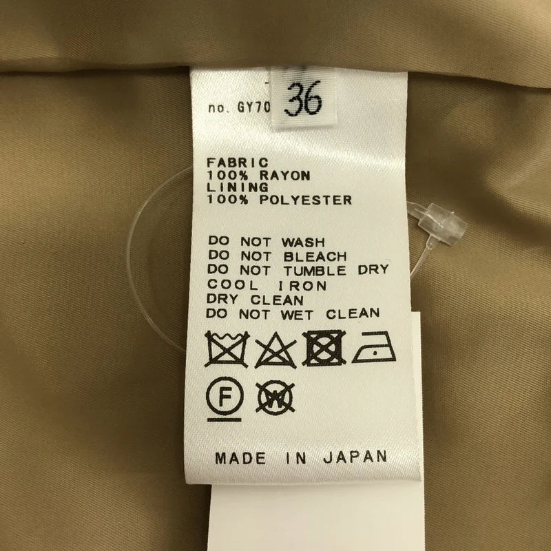 MUSE de Deuxieme Classe / ミューズドゥーズィーエムクラス | 2022AW | VIS TWILL / レーヨン バックウエストゴム タック スラックス パンツ / 裏地付き | 36 | レディース