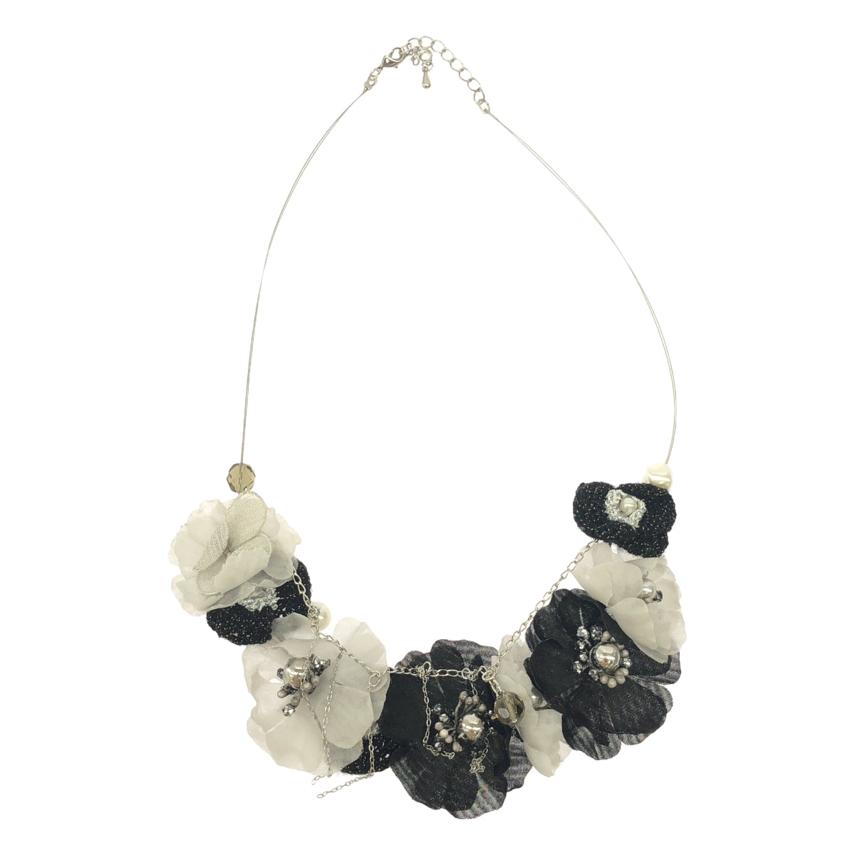 【美品】  rurumu: / 縷縷夢兎るるむう | アトリエ染花 フラワー装飾 ネックレス | black | レディース