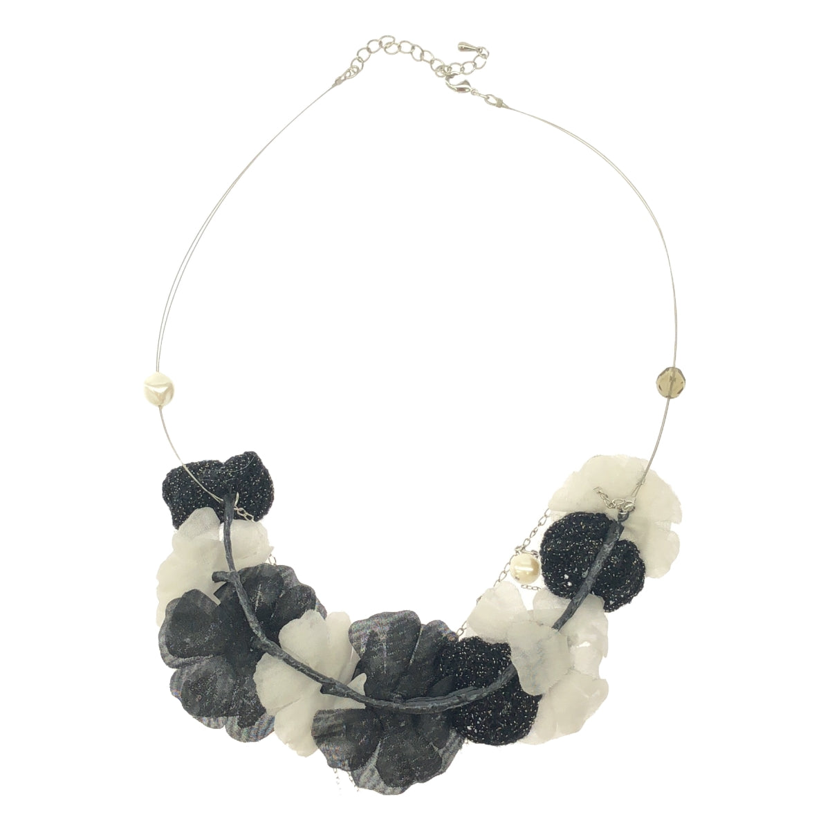 【美品】  rurumu: / 縷縷夢兎るるむう | アトリエ染花 フラワー装飾 ネックレス | black | レディース