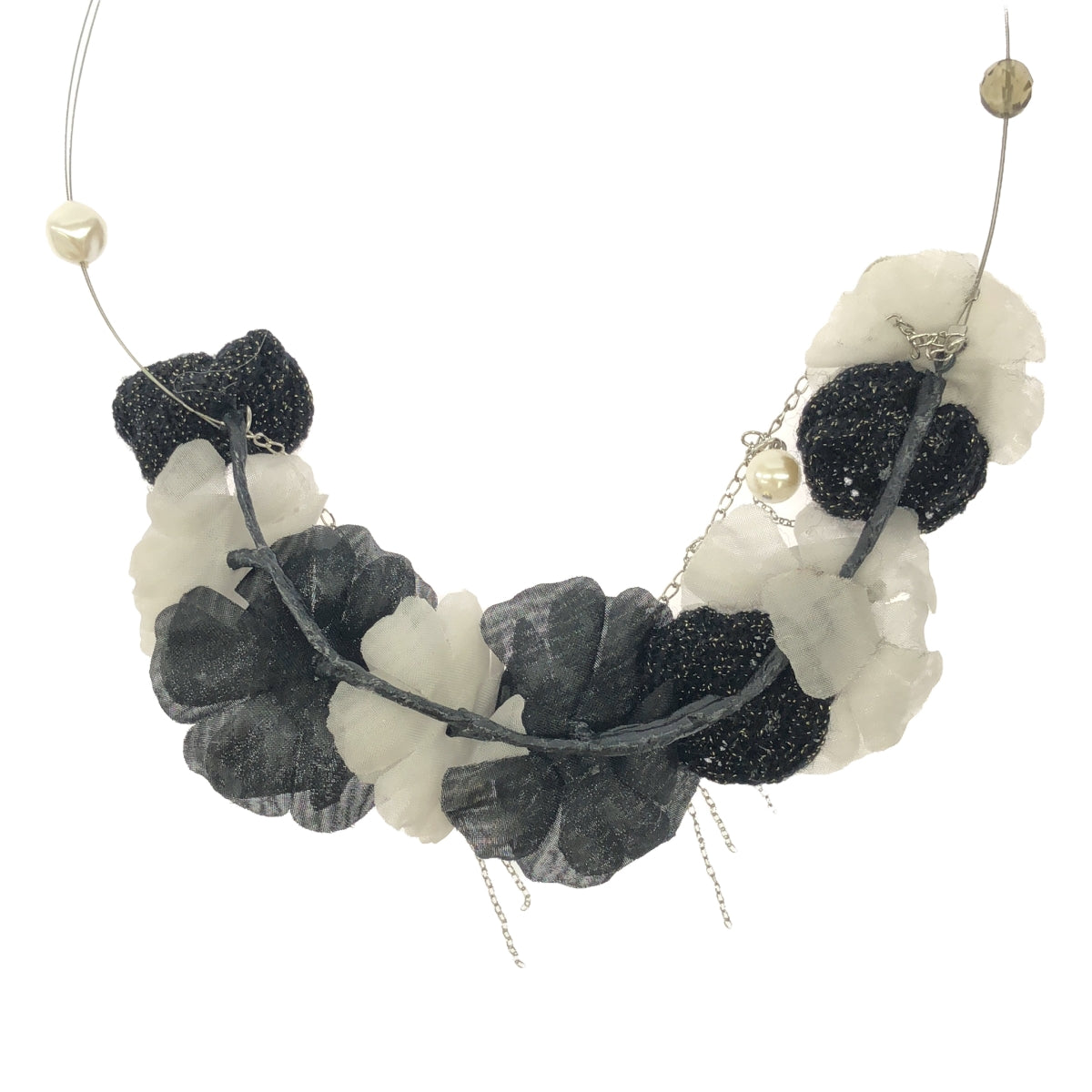 【美品】  rurumu: / 縷縷夢兎るるむう | アトリエ染花 フラワー装飾 ネックレス | black | レディース