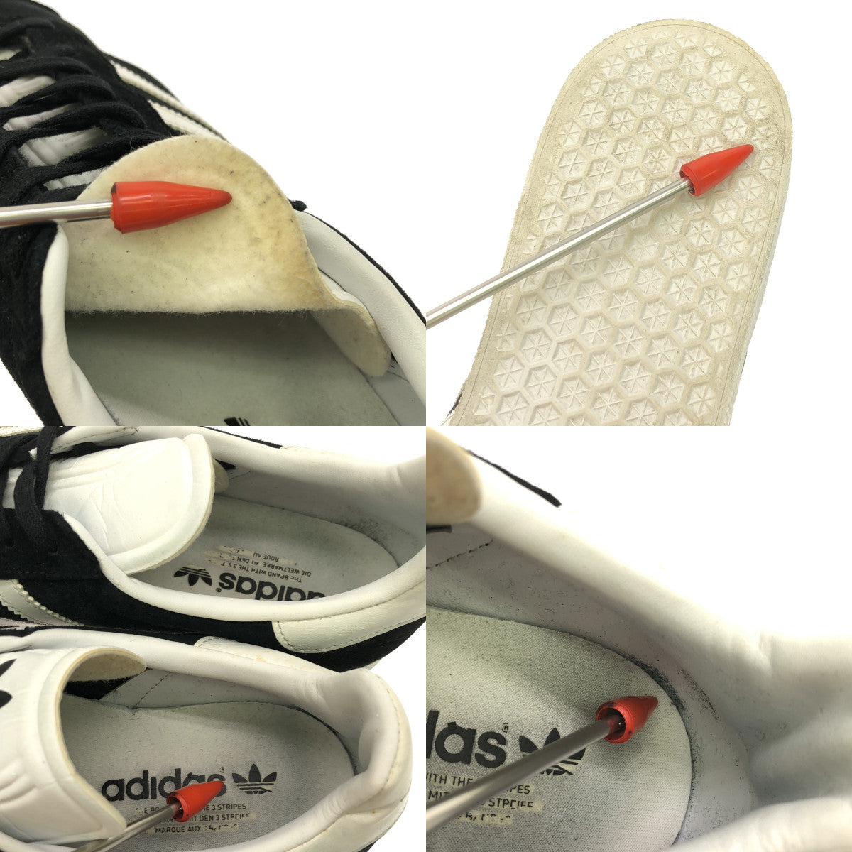 阿迪達斯 | 2022 | GAZELLE 絨面革運動鞋 | 29.5 | 黑/白 | 男款