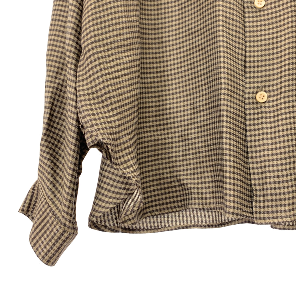 MATSUFUJI / マツフジ | キュプラ チェック ユーティリティ シャツ | 3 | メンズ