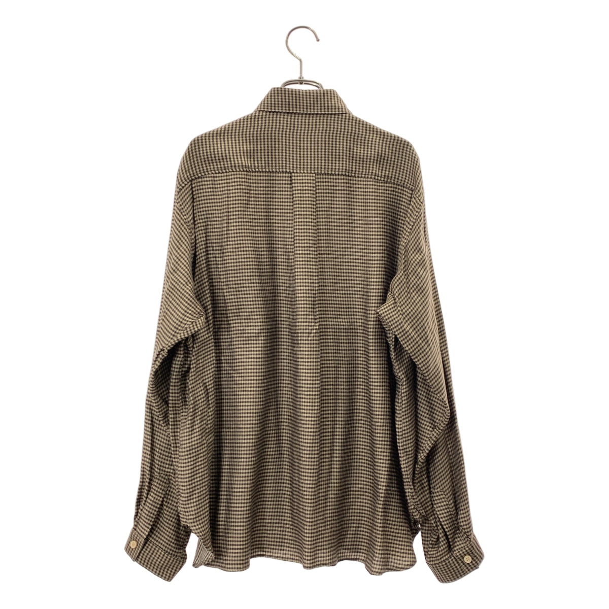 MATSUFUJI / マツフジ | キュプラ チェック ユーティリティ シャツ | 3 | メンズ