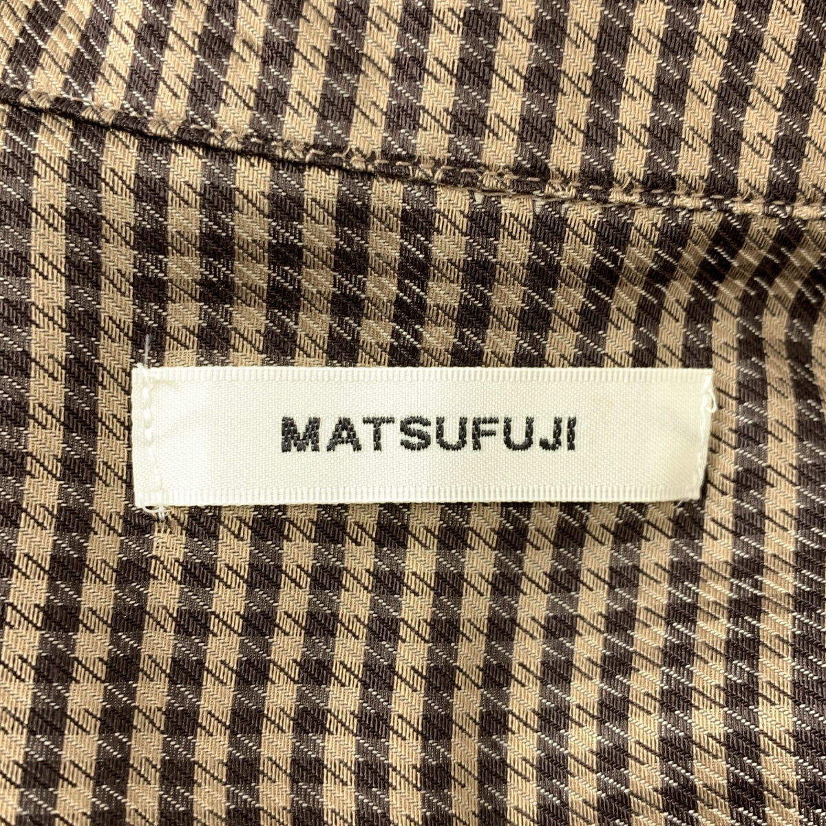 MATSUFUJI / マツフジ | キュプラ チェック ユーティリティ シャツ | 3 | メンズ
