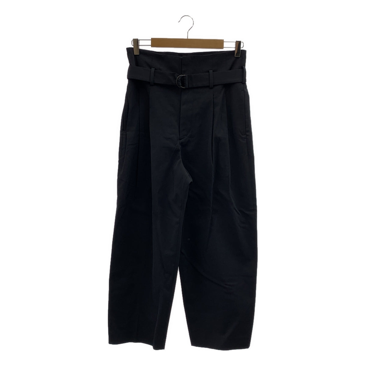 ASTRAET / アストラット | ハイウエスト 2タック テーパードパンツ | 1 | ブラック | レディース