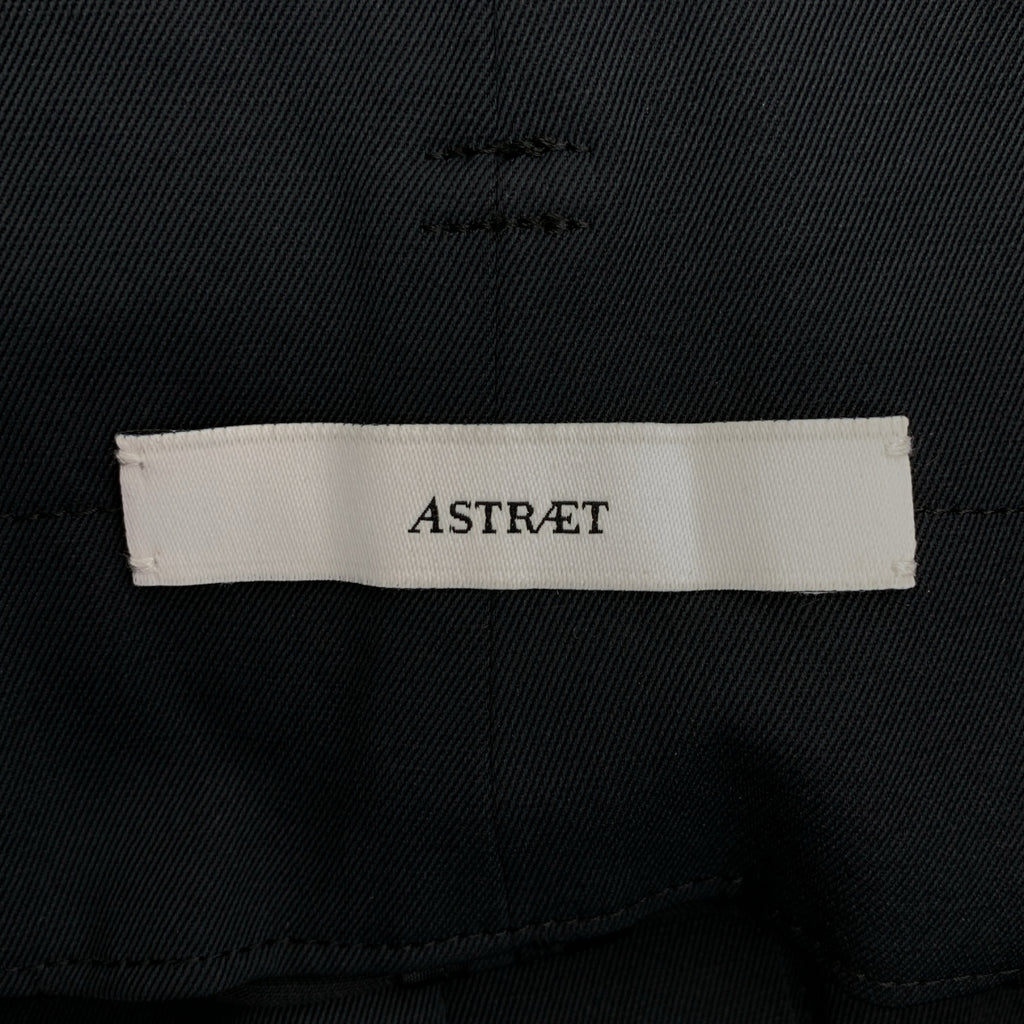 ASTRAET / アストラット | ハイウエスト 2タック テーパードパンツ | 1 | ブラック | レディース