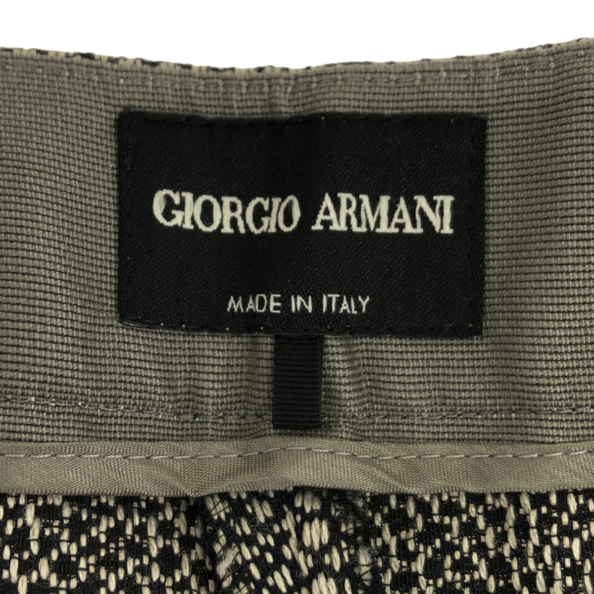 GIORGIO ARMANI / ジョルジオアルマーニ | ウール混 ジャガード スラックス パンツ | 38 | レディース