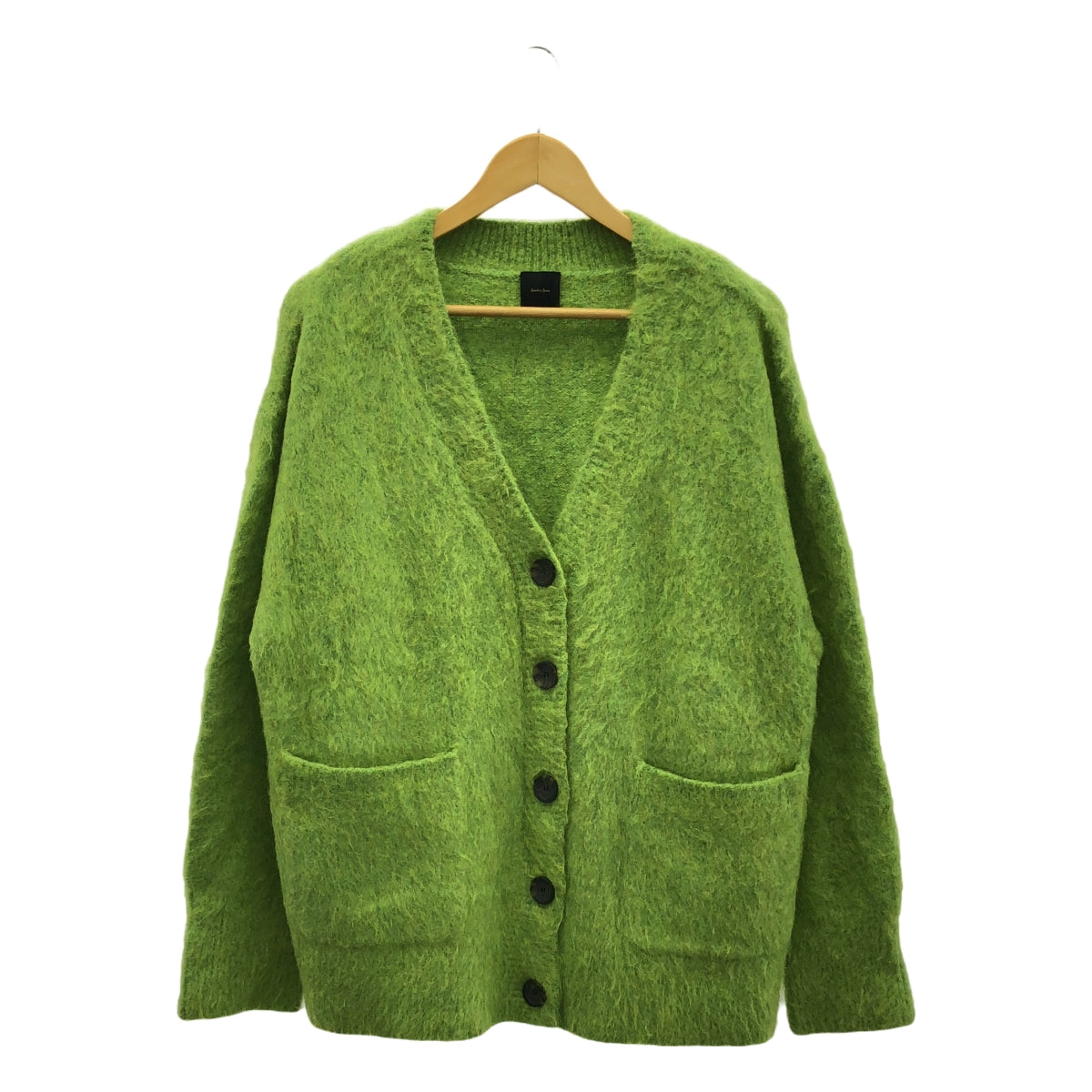 乾淨整潔 | 2023AW | 羊駝毛混紡V領衫 | F | 淺綠色 | 女款