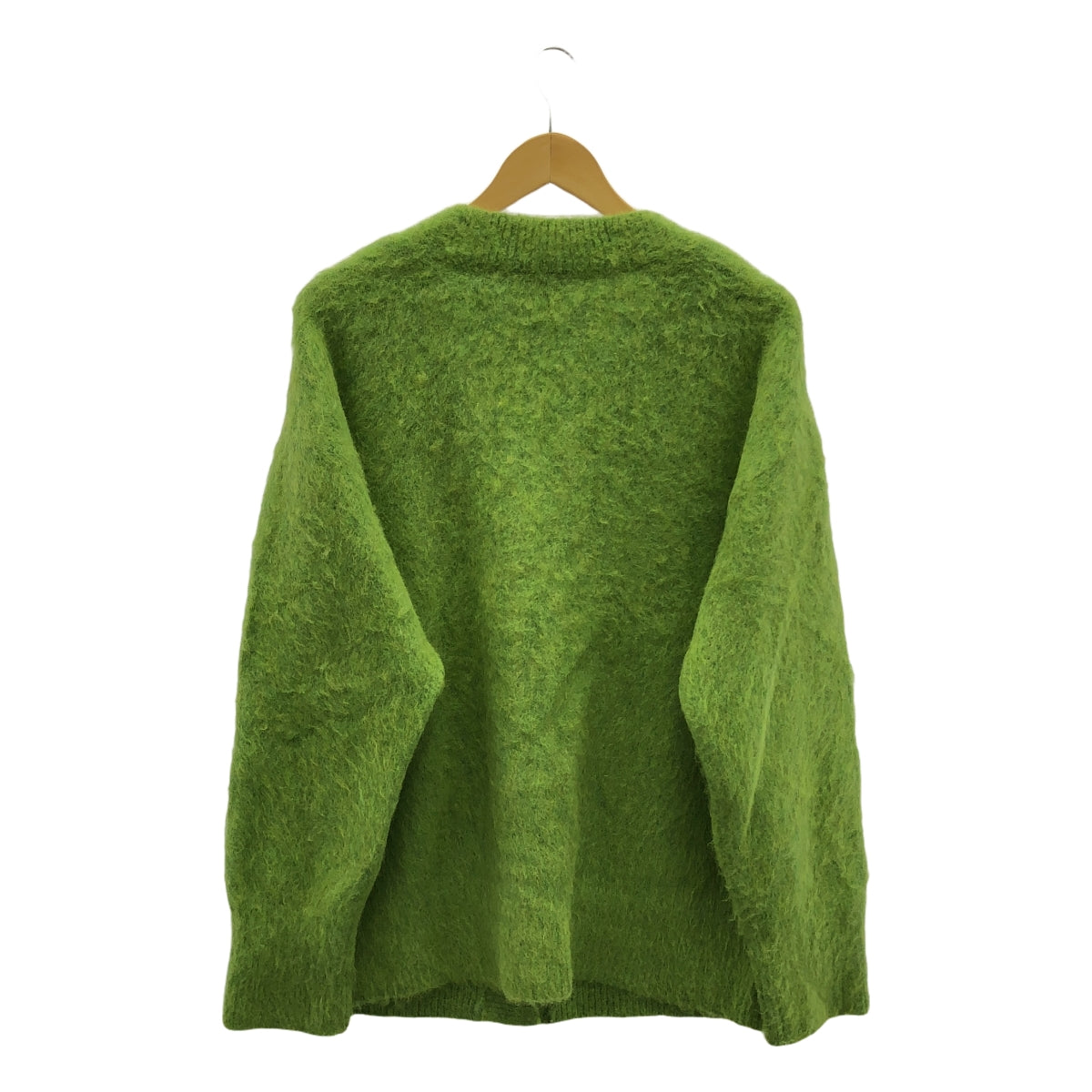 乾淨整潔 | 2023AW | 羊駝毛混紡V領衫 | F | 淺綠色 | 女款