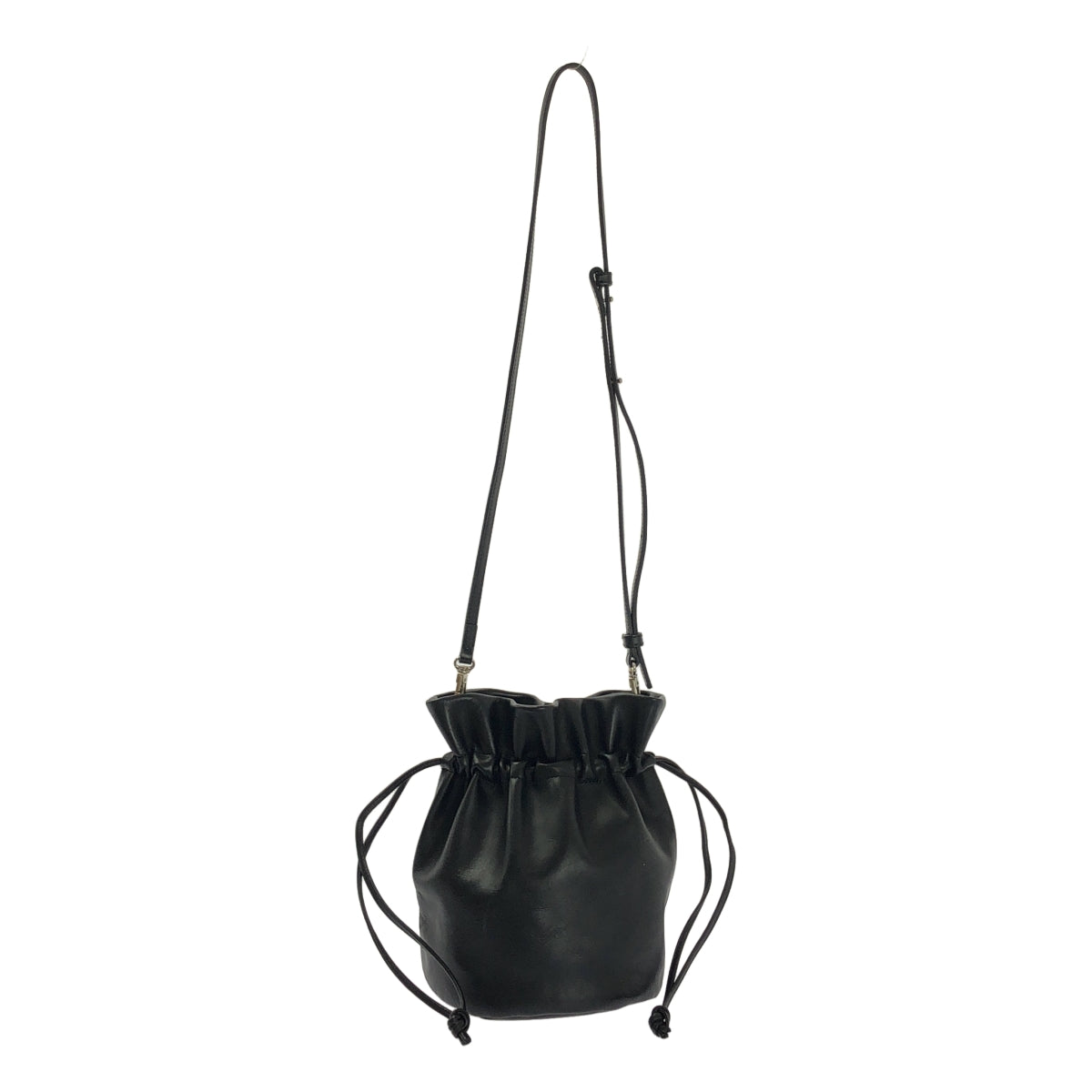 Rich I / リッチアイ | CYLINDER LEATHER PURSE BAG レザー 巾着 ショルダーバッグ |