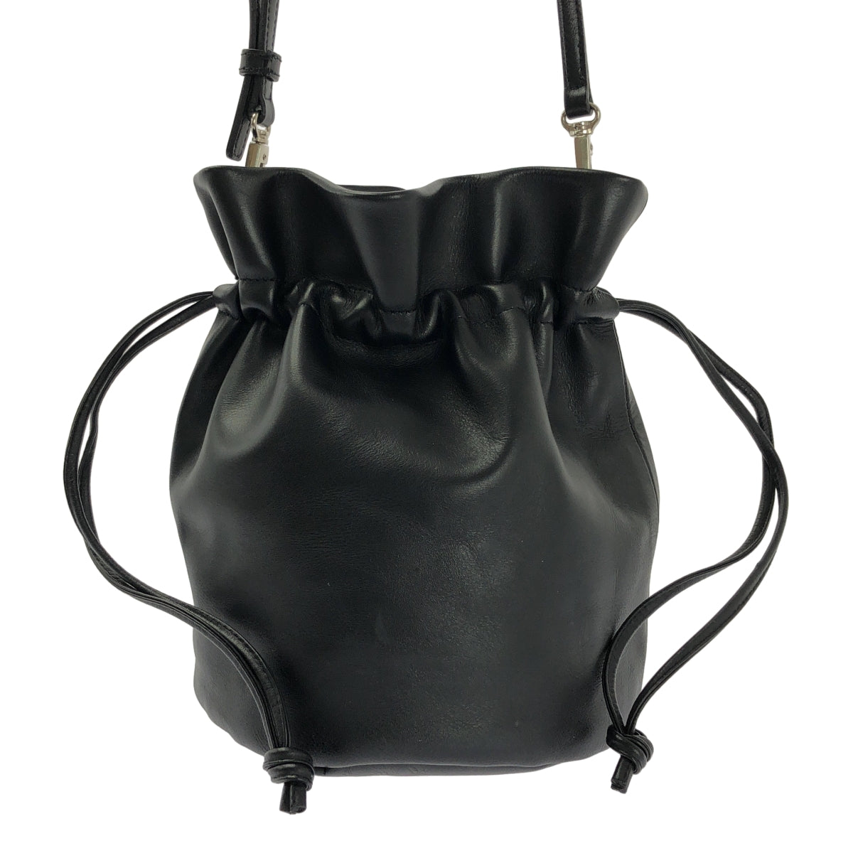 Rich I / リッチアイ | CYLINDER LEATHER PURSE BAG レザー 巾着 ショルダーバッグ |