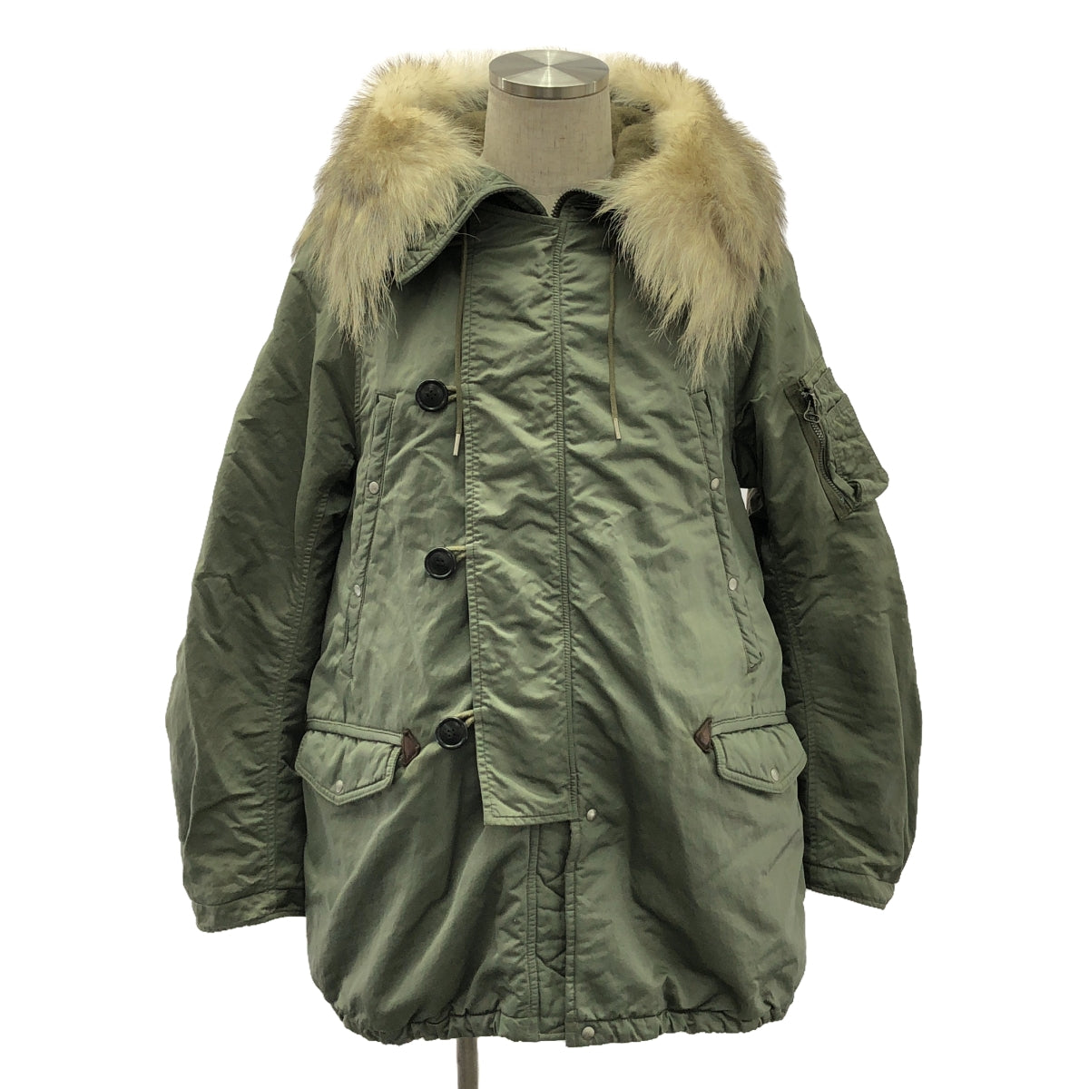 visvim / Visvim | VALDEZ COAT (WOOL PILE) / Military coat hoodie / Detachable fur | 1 | Men's