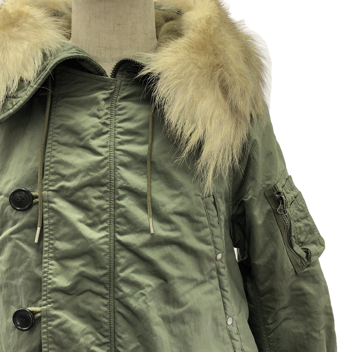 visvim / Visvim | VALDEZ COAT (WOOL PILE) / Military coat hoodie / Detachable fur | 1 | Men's