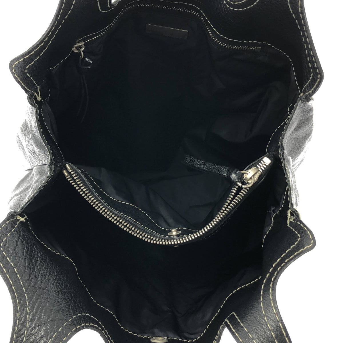 miu miu / 뮤 뮤 | 스티치 가죽 토트 백 |