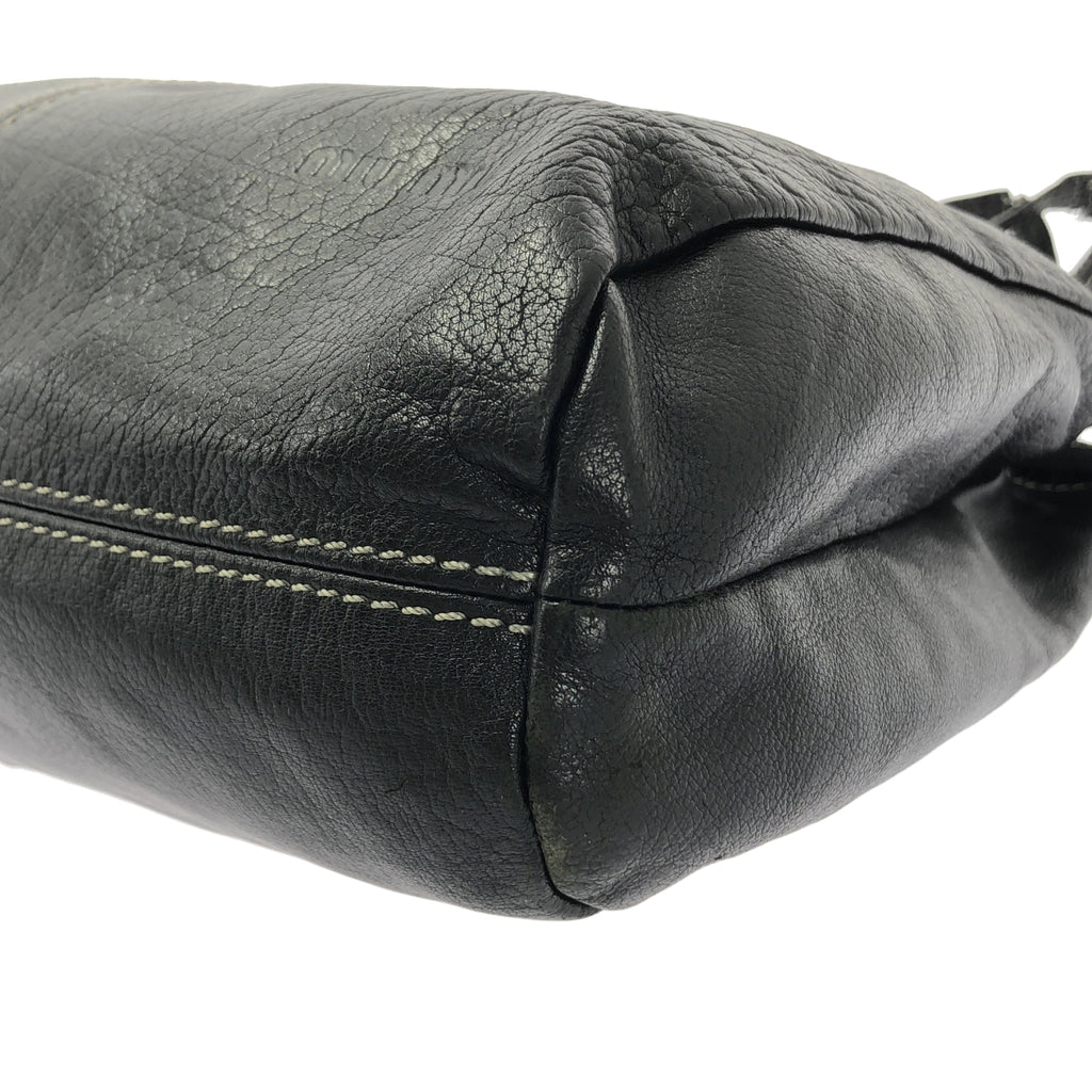 miu miu / 뮤 뮤 | 스티치 가죽 토트 백 |