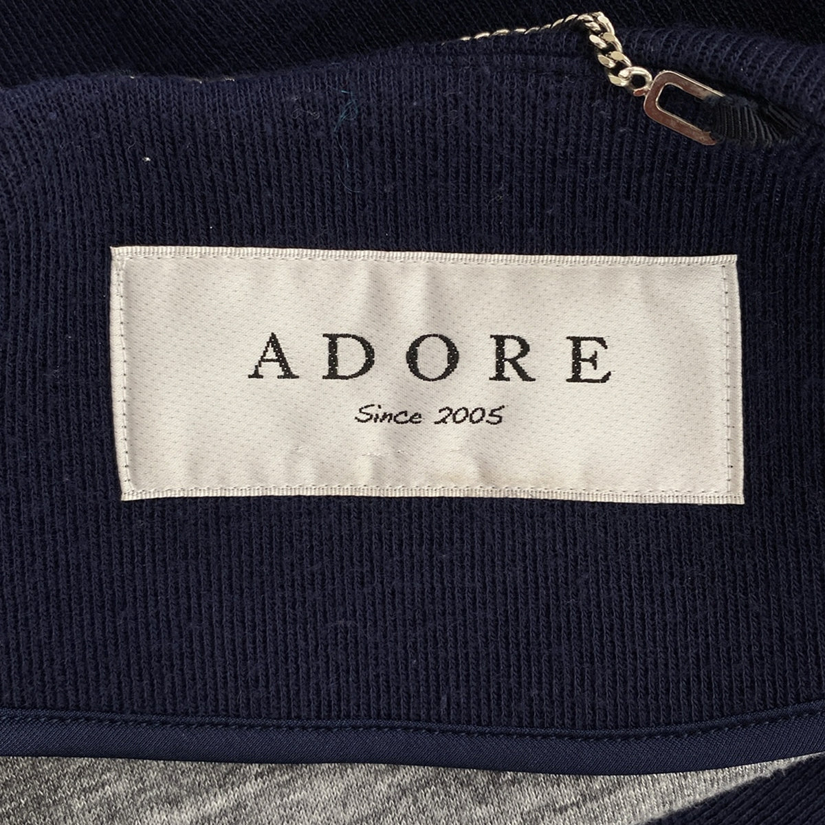 ADORE / 아도어 | 노 컬러 미디 코트 | 36 | 네이비 | 여성
