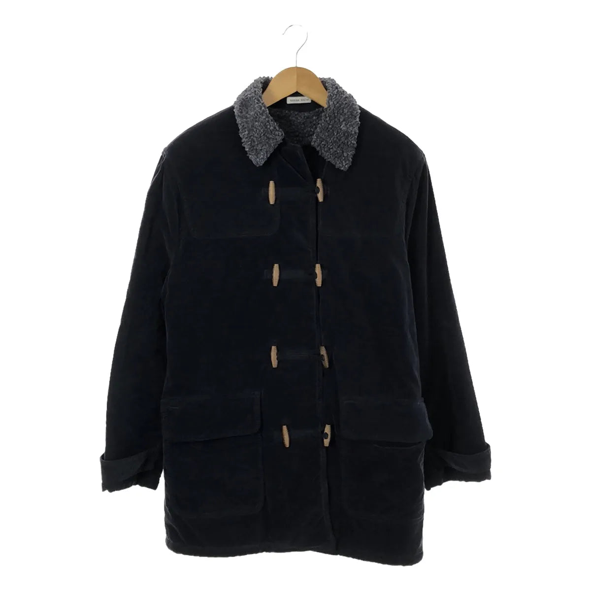 tomas maier  / トーマスマイヤー | コットンベロア 裏ボア ダッフルコート | 2 | ネイビー | レディース