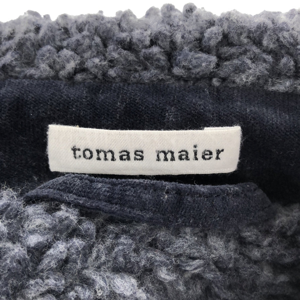 托馬斯·邁爾 / 托馬斯·邁爾 |棉質天鵝絨羊毛粗呢大衣 | 2 |海軍 |女性的