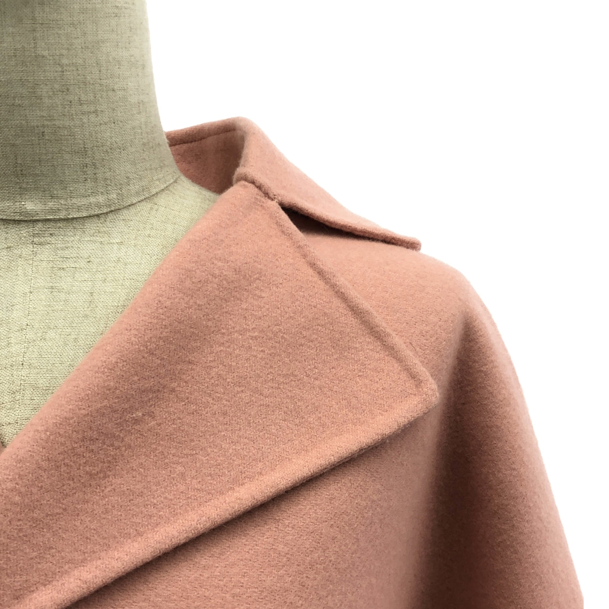 【美品】  mtmodelist / エムティーモデリスト | 2023AW | ロンハーマン別注 River Melton Rib Knit Sleeve Long Coat メルトンロングコート | FREE | ピンク | レディース
