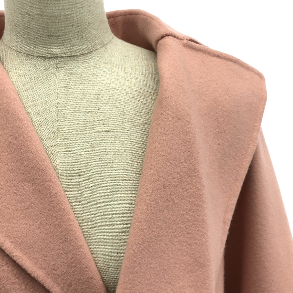 【美品】  mtmodelist / エムティーモデリスト | 2023AW | ロンハーマン別注 River Melton Rib Knit Sleeve Long Coat メルトンロングコート | FREE | ピンク | レディース