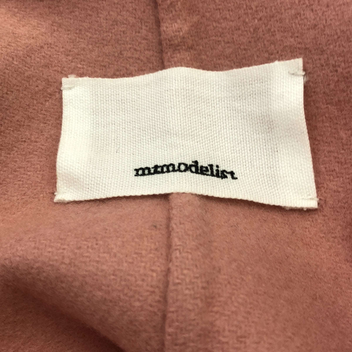 【美品】  mtmodelist / エムティーモデリスト | 2023AW | ロンハーマン別注 River Melton Rib Knit Sleeve Long Coat メルトンロングコート | FREE | ピンク | レディース