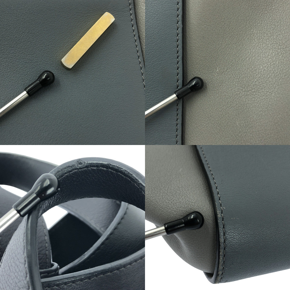 LOEWE / 로에베 | HAMMOCK 해먹 / 미디엄 송아지 2way 가방 | 그레이계/블랙 | 여성