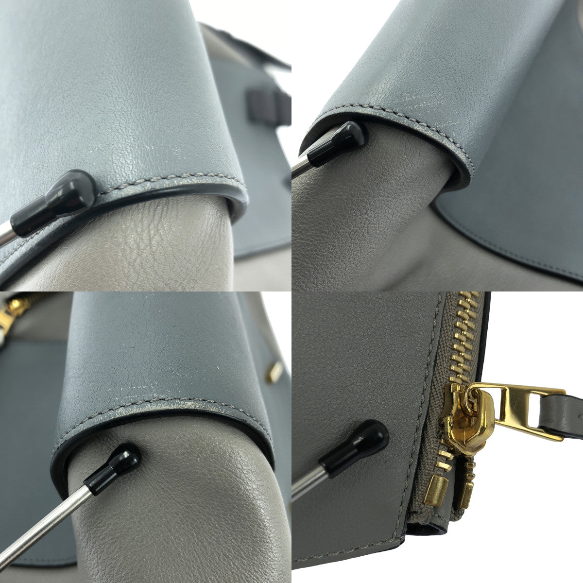 LOEWE / 로에베 | HAMMOCK 해먹 / 미디엄 송아지 2way 가방 | 그레이계/블랙 | 여성