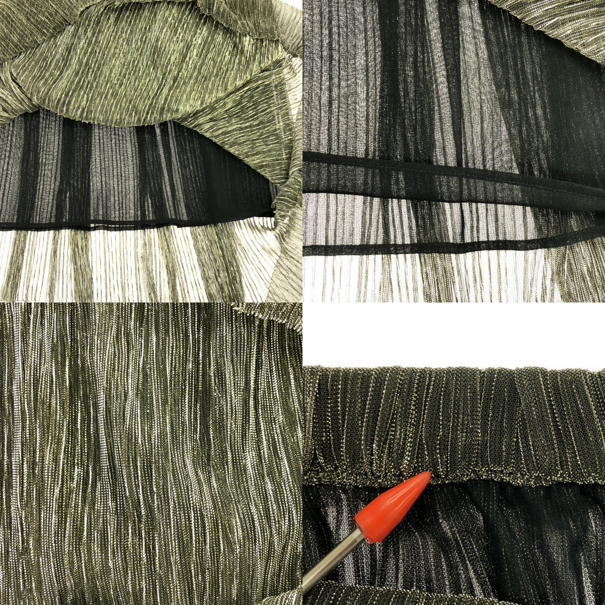 ISABEL MARANT ETOILE / イザベルマランエトワール | プリーツ ボリューム イージー スカート / 裏地付き | 36 | シルバー | レディース