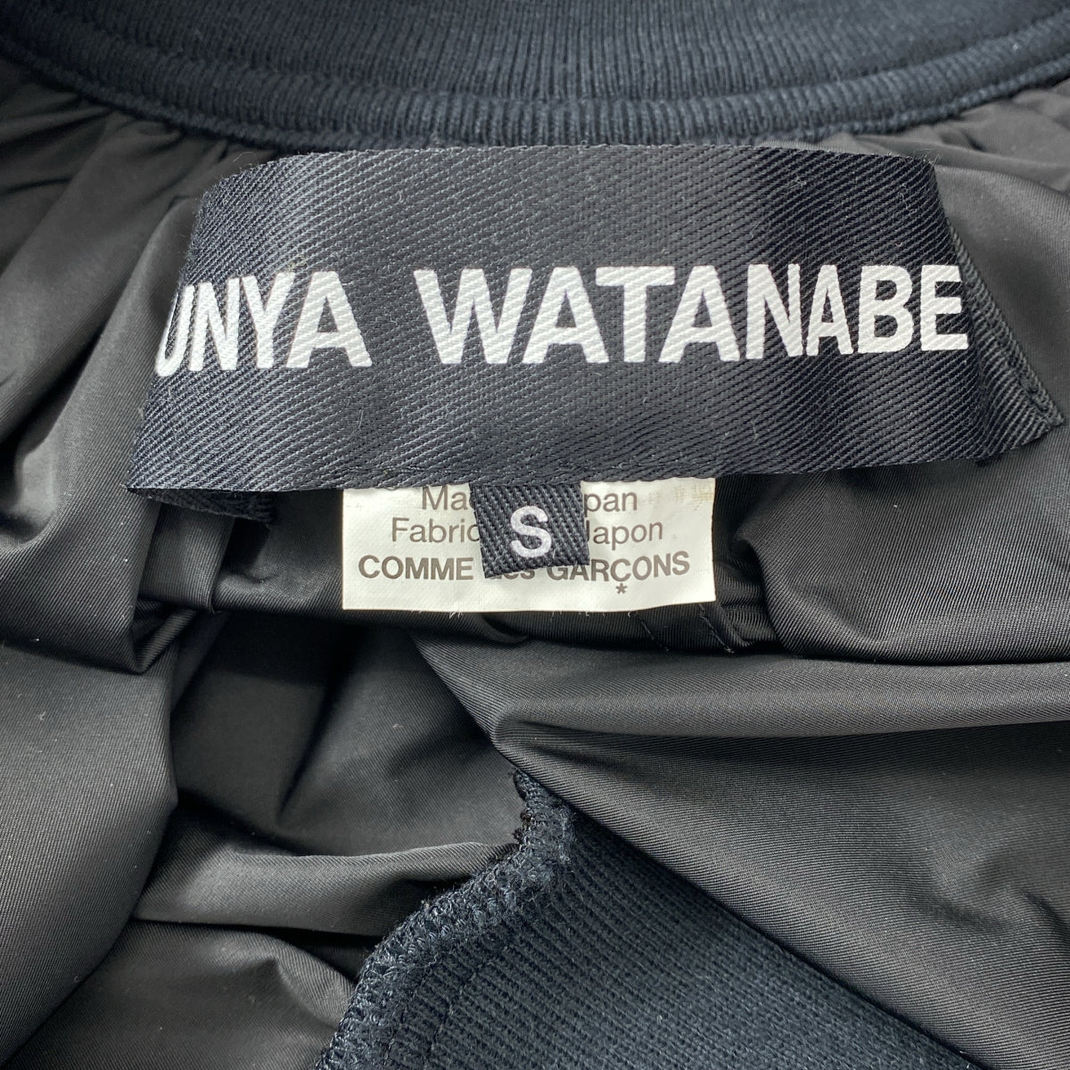 【美品】  JUNYA WATANABE / ジュンヤワタナベ | 2023SS | ギャザー フライト ブルゾン ジャケット | S | ブラック | レディース